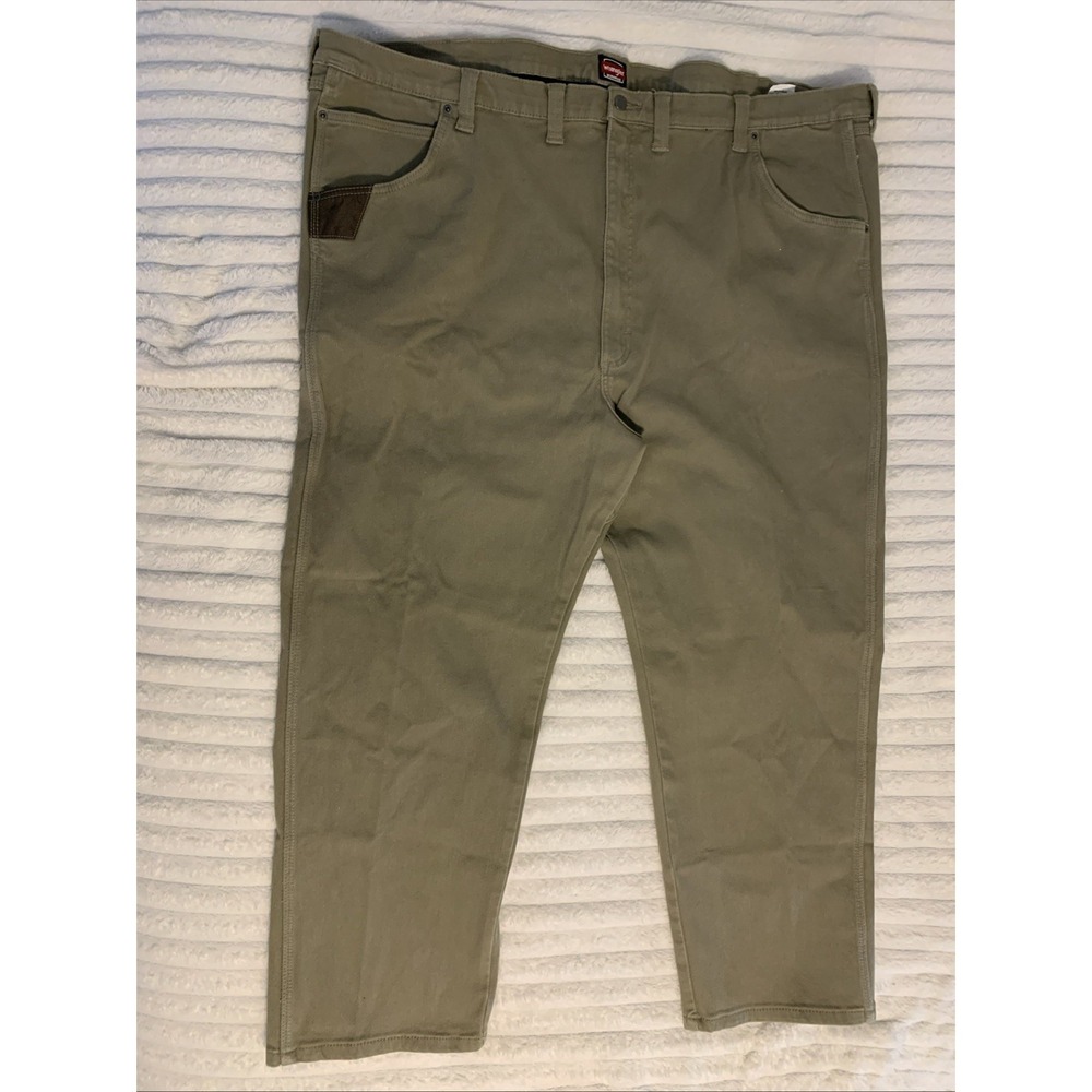 Mens Wrangler Size 54*30 Workwear Technician Relaxed Fit Pant Dark Khaki Loden
